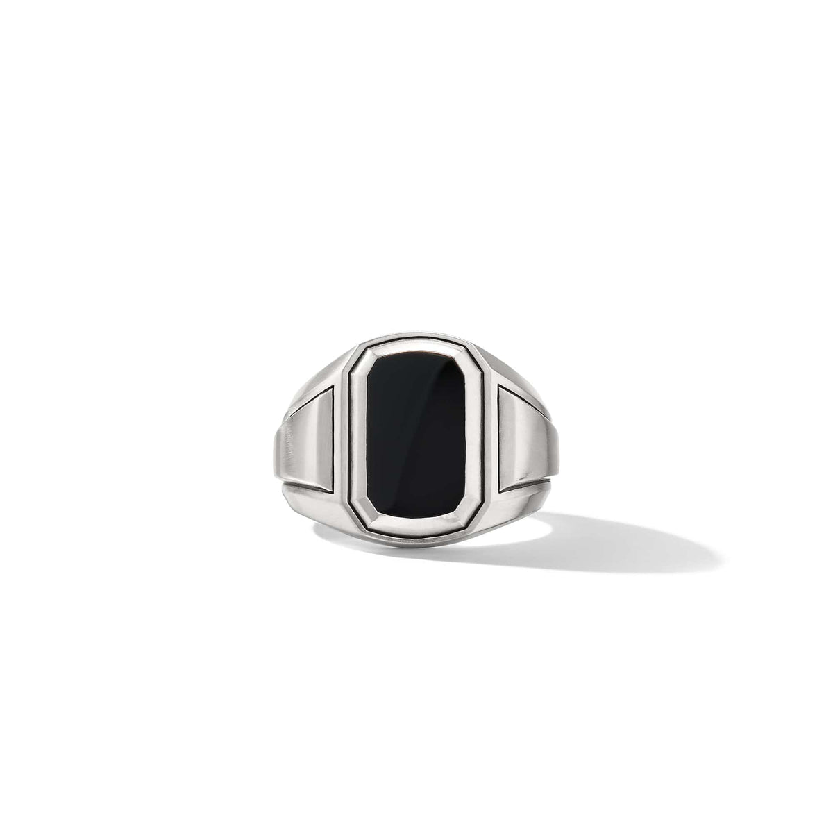 Deco Signet Ring with Black Onyx, Long's Jewelers