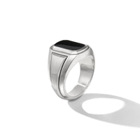Deco Signet Ring with Black Onyx, Long's Jewelers