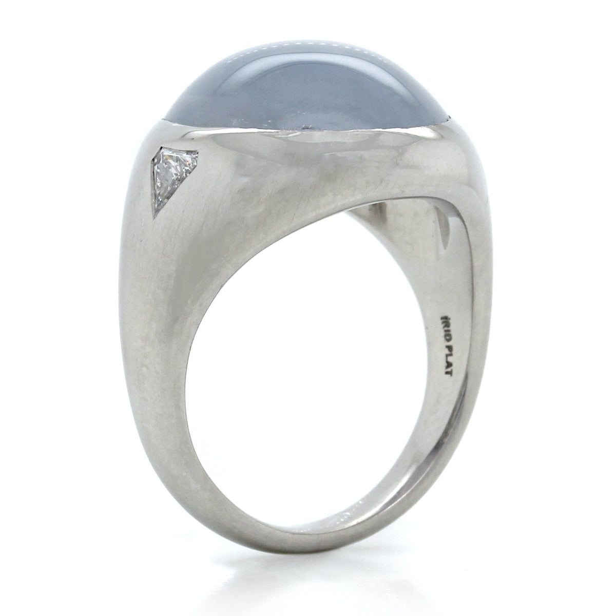 Oscar Heyman Platinum Oval Star Sapphire and Diamond Ring
