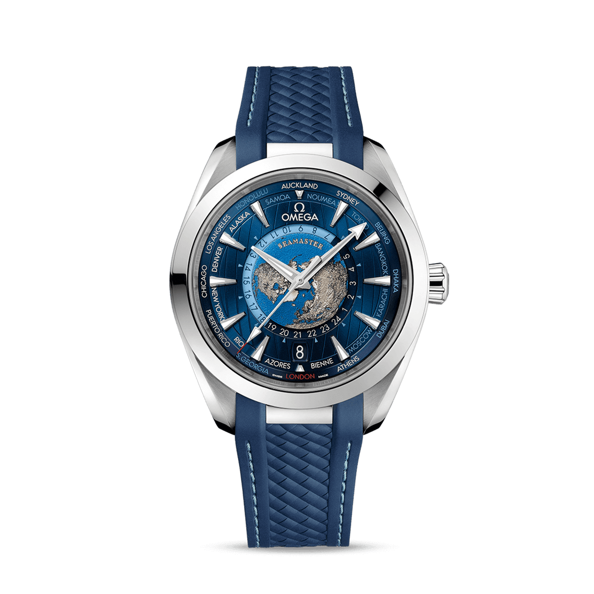 OMEGA Seamaster Aqua Terra 150M Co-Axial Master Chronometer GMT Worldtimer 43mm 220.12.43.22.03.001