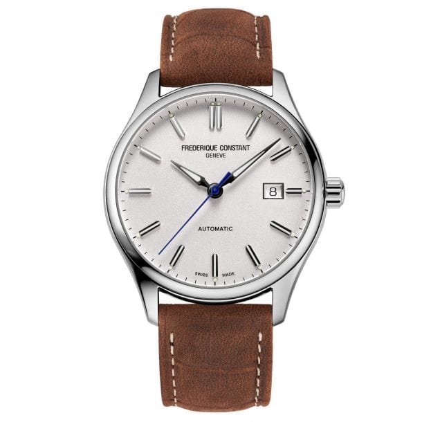 Frederique Constant Classics Index Automatic Brown Leather Strap Watch FC-303NS5B6