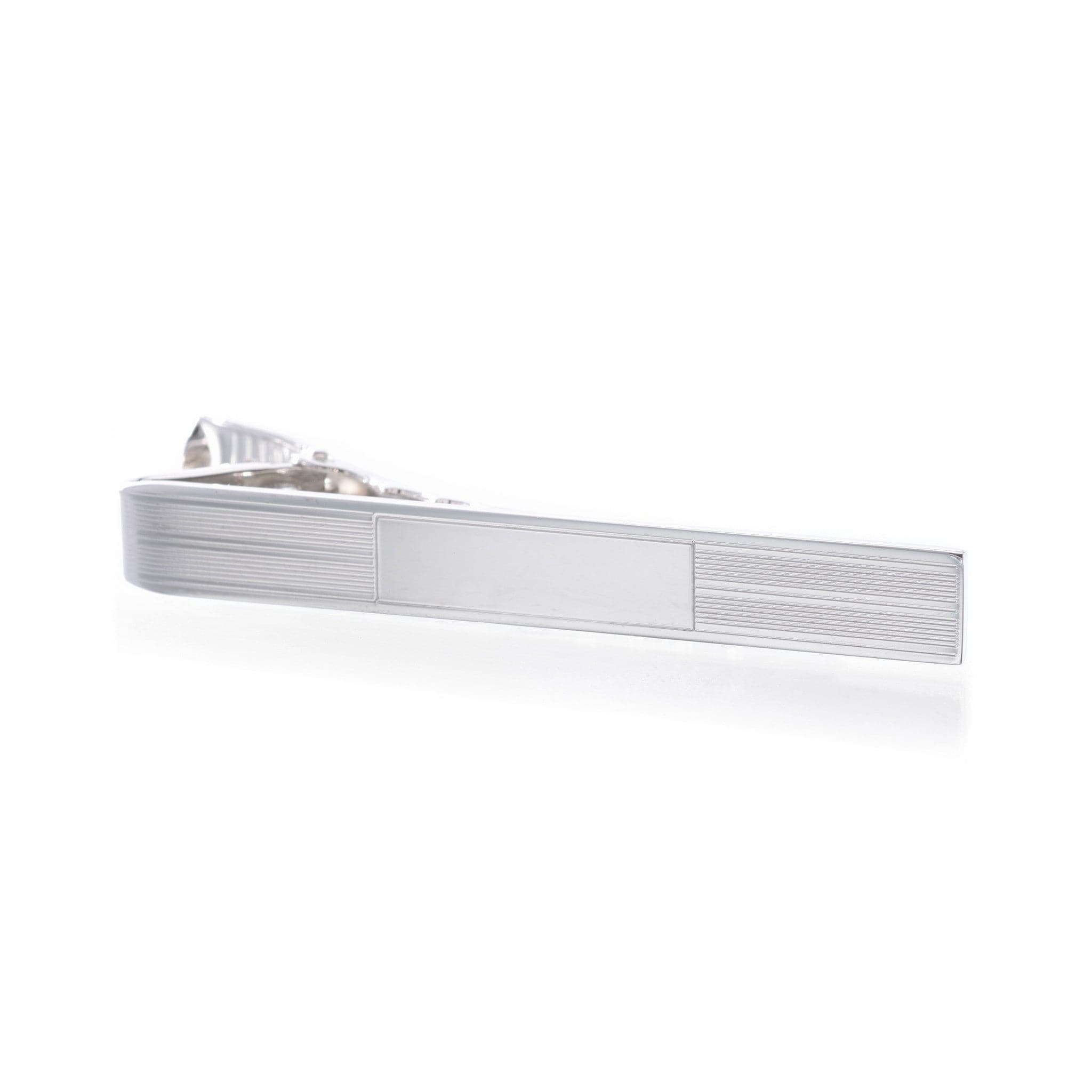 Sterling Silver Engine Turned Tie Bar