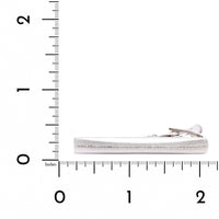 Sterling Silver Diamond Tie Bar