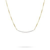 Goa 18K Yellow Gold & Pave Diamond Bar Necklace