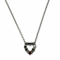 Roberto Coin 18K White Gold Small Diamond Heart Necklace