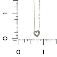 Roberto Coin 18K White Gold Small Diamond Heart Necklace