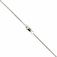 14K White Gold Multi Diamond Shape Heart Necklace