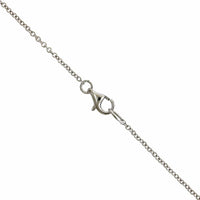 18K White Gold Heart Cluster Diamond Necklace