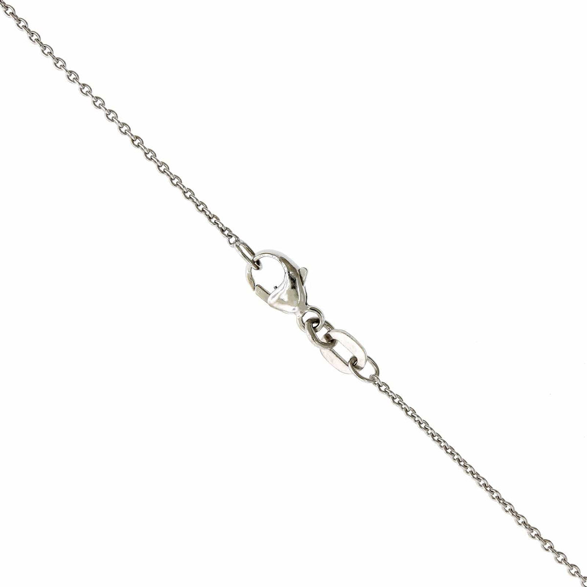 18K White Gold Diamond Heart Necklace, 18k white gold, Long's Jewelers