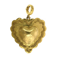 18K Yellow Gold Native American Heart Charm, 18k yellow gold, Long's Jewelers