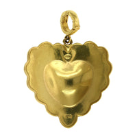 18K Yellow Gold Native American Heart Charm, 18k yellow gold, Long's Jewelers