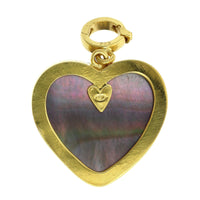 Christina Alexiou 14K Yellow Gold Labradorite Heart Charm