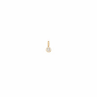 14K Yellow Gold Diamond Charm