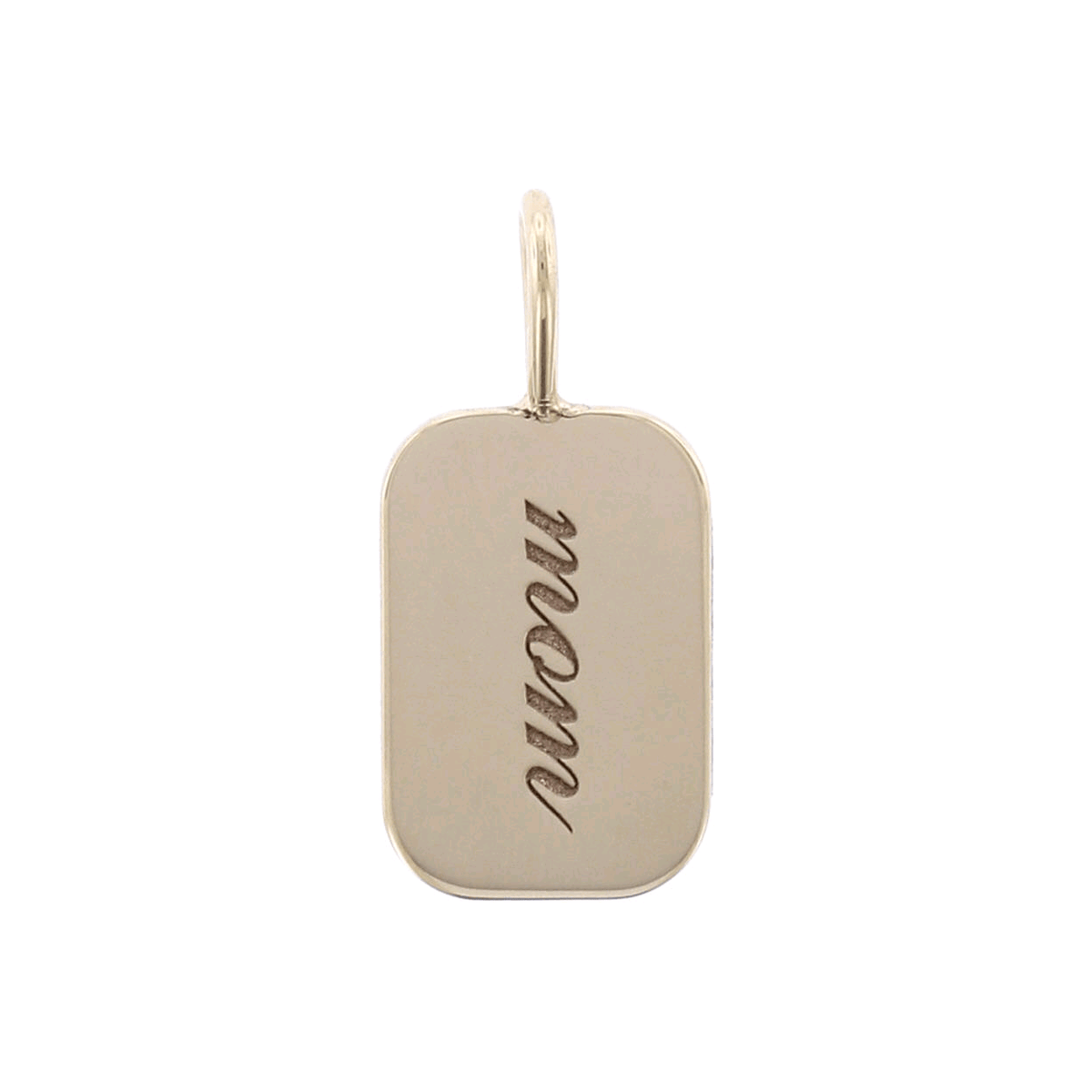 14K Yellow Gold Personalized Disc Necklace