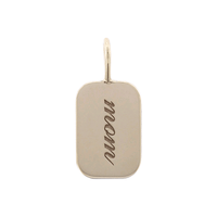 14K Yellow Gold Personalized Disc Necklace