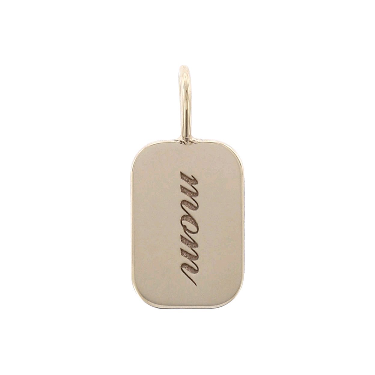 14K Yellow Gold Personalized Disc Necklace