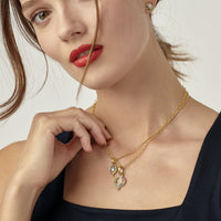 Temple St. Clair 18K Yellow Gold Moonstone with Multi Stone Pendant