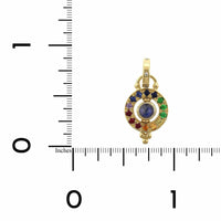 Temple St. Clair 18K Yellow Gold Moonstone with Multi Stone Pendant