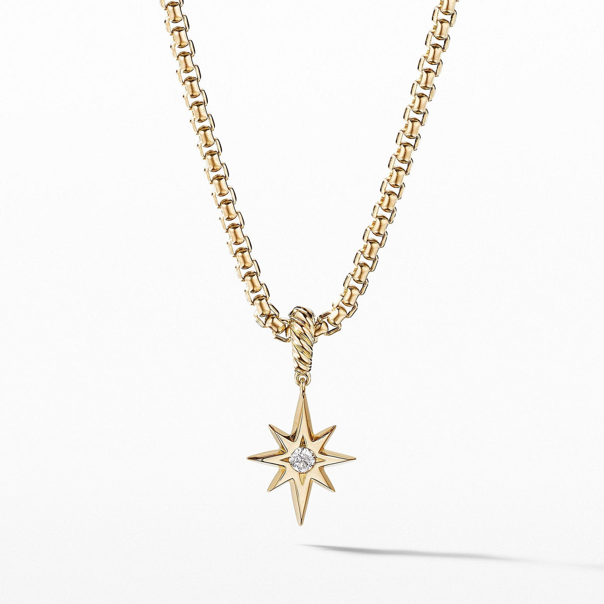 Cable Collectibles® North Star Birthstone Charm in 18K Yellow Gold with Diamond