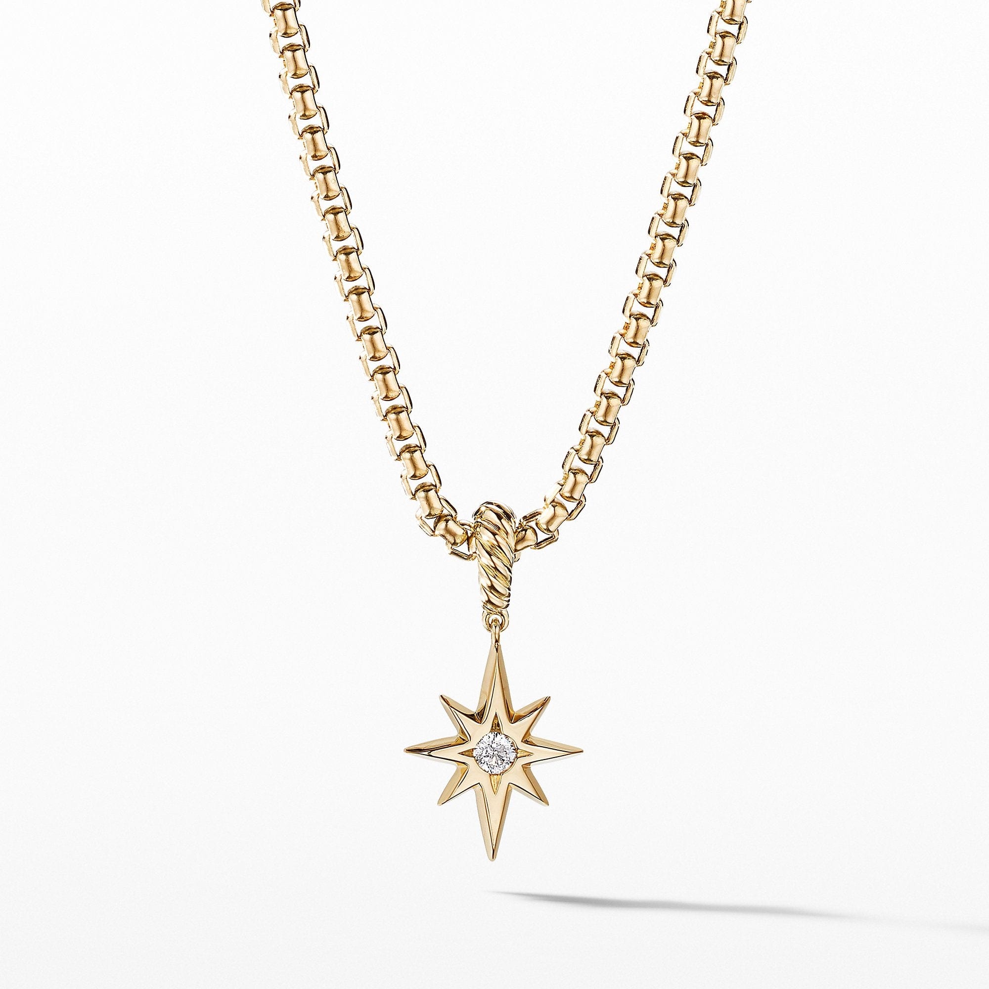 Cable Collectibles® North Star Birthstone Charm in 18K Yellow Gold with Diamond