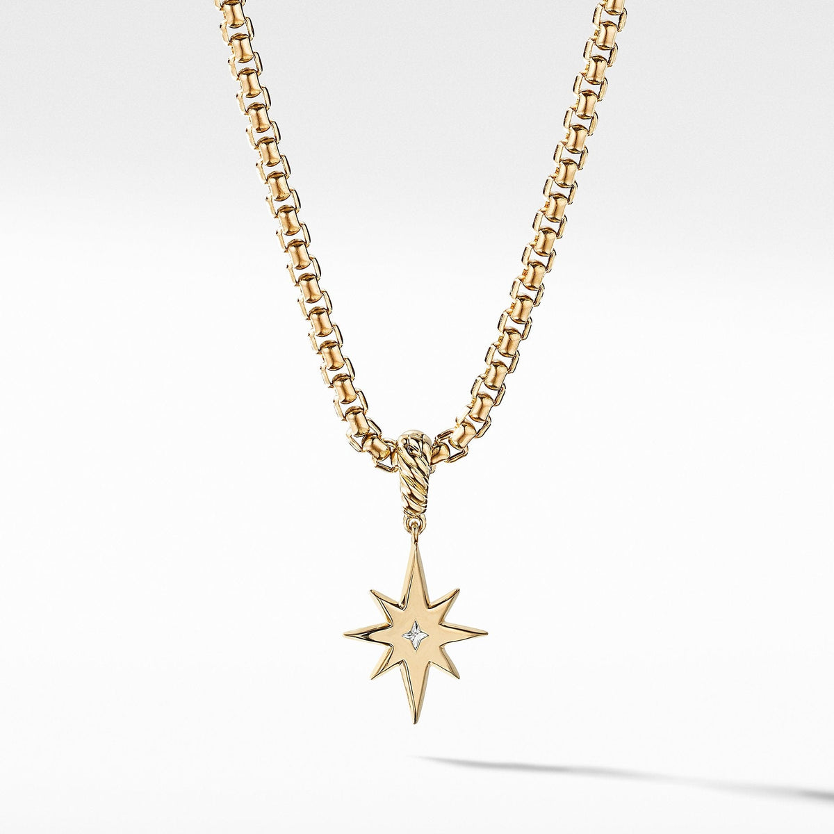 Cable Collectibles® North Star Birthstone Charm in 18K Yellow Gold with Diamond