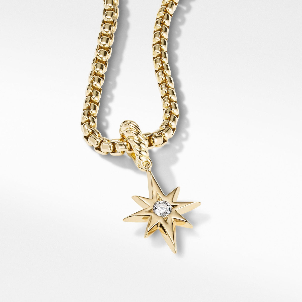 Cable Collectibles® North Star Birthstone Charm in 18K Yellow Gold with Diamond