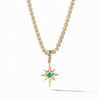 Cable Collectibles® North Star Birthstone Charm in 18K Yellow Gold with Emerald
