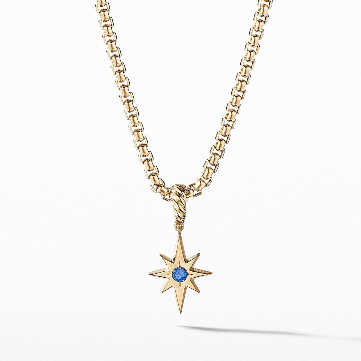 Cable Collectibles® North Star Birthstone Charm in 18K Yellow Gold with Sapphire