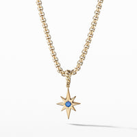 Cable Collectibles® North Star Birthstone Charm in 18K Yellow Gold with Sapphire