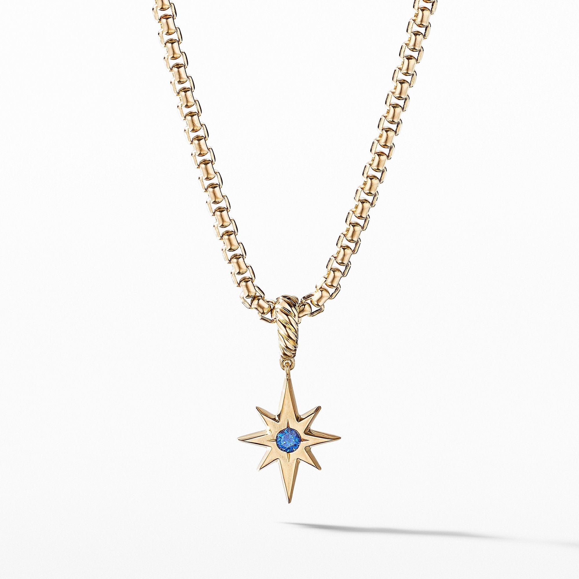 Cable Collectibles® North Star Birthstone Charm in 18K Yellow Gold with Sapphire