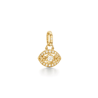 Temple St. Clair 18K Yellow Gold Evil Eye Diamond Charm