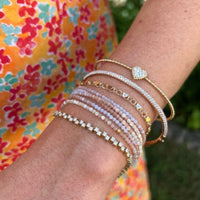 18K Yellow Gold Zigzag Diamond Bracelet