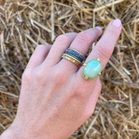 Amali 18K Yellow Gold Oval Opal Ring