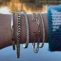 14K Yellow Gold Flat Bangle