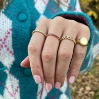Penny Preville 18K Yellow Gold Oval Signet Ring
