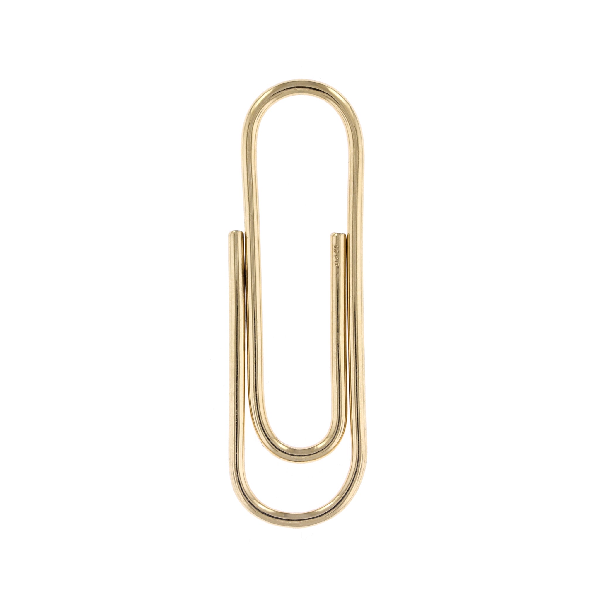 14K Yellow Gold Paper Clip Tie Bar