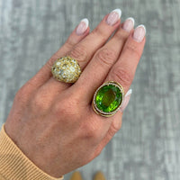 Eclat Jewels 18K Yellow Gold Yellow Diamond Dome Ring