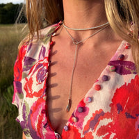 Sterling Silver Light Twist Lariat Necklace