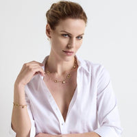 Marco Bicego Jaipur 18K Yellow Gold Diamond Accent Circle Drop Earrings