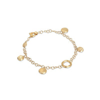 Jaipur 18K Yellow Gold Disc Charm Bracelet, Gold, Long's Jewelers