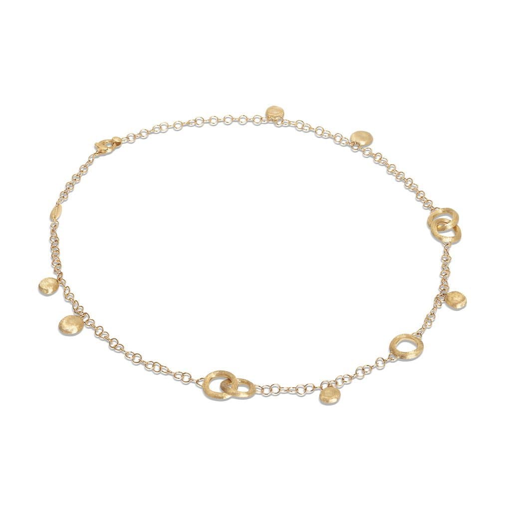 Jaipur 18K Yellow Gold Disc Charm Necklace, Gold, Long's Jewelers