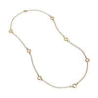 Jaipur 18K Yellow Gold Flat Link Long Necklace, Gold, Long's Jewelers