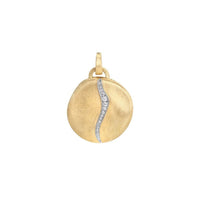Jaipur 18K Yellow Gold Large Diamond Disc Pendant, Gold, Long's Jewelers