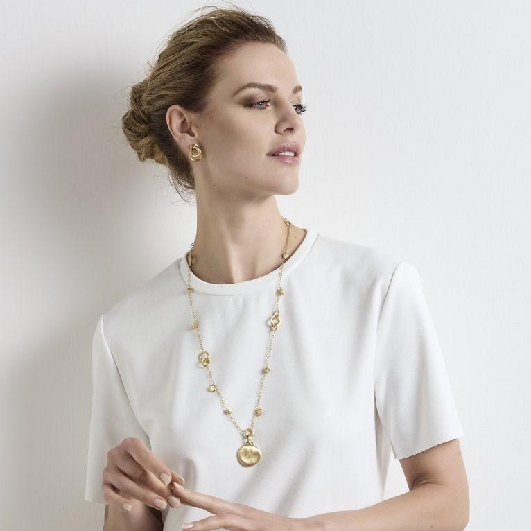 Marco Bicego Jaipur 18K Yellow Gold Large Disc Pendant