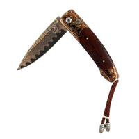 Damascus Steel and Citrine Knife