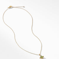 Cable Collectibles® Kids Quad Charm Necklace with Peridot in 18K Gold