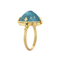 Amali 18K Yellow Gold Oval Aquamarine Ring