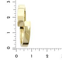 14K Yellow Gold Crossover Bangle