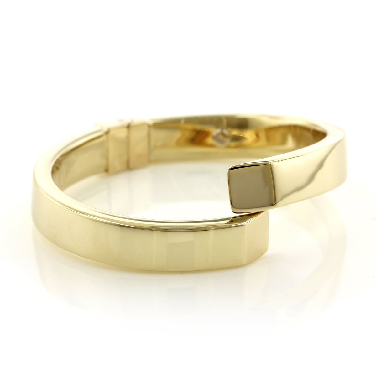 14K Yellow Gold Crossover Bangle