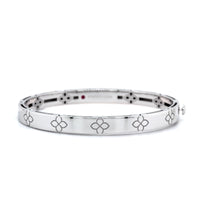 18K White Gold Verona Bangle Bracelet